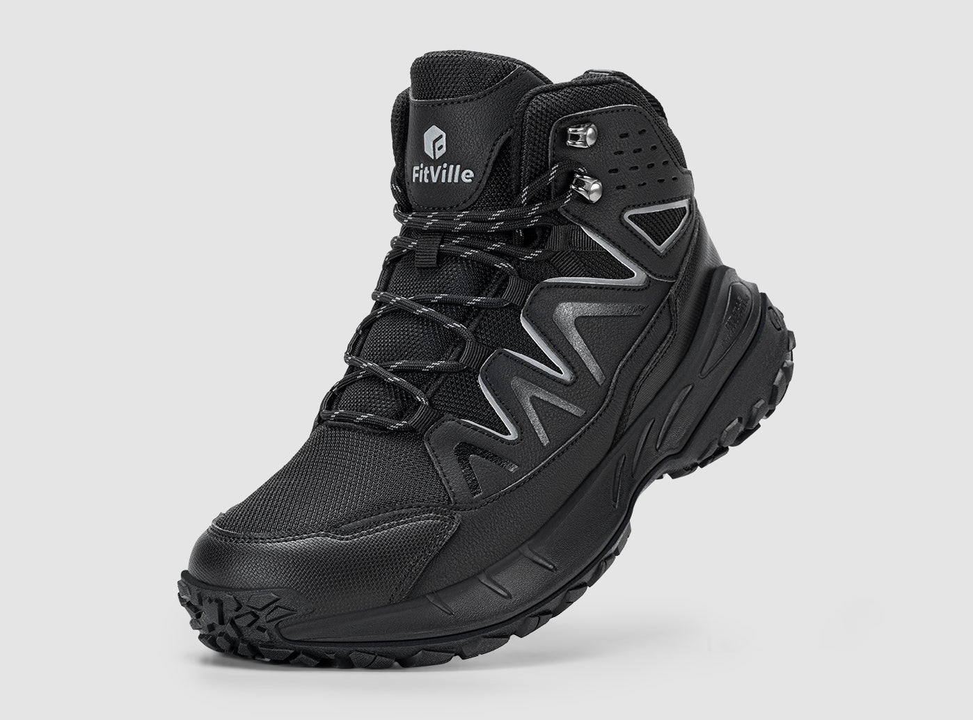 FitVille Men's Exova Low Cut Hiking Shoes V1 | Wide Fit Water