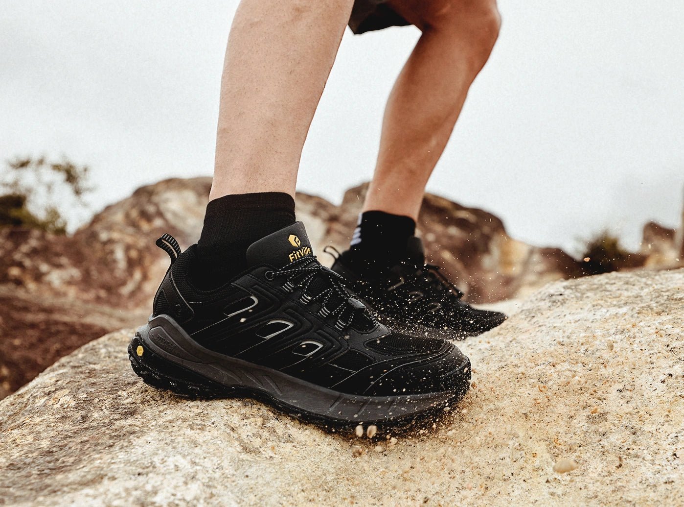 FitVille Men's Exova Hiking Boots V1 | Wide Fit Water-Resistant